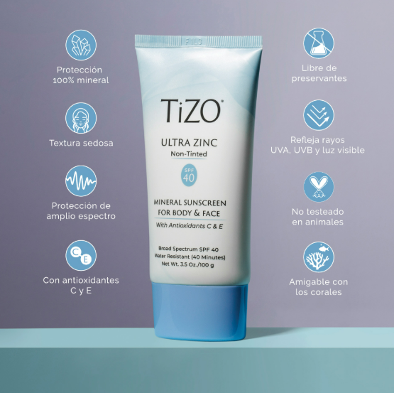 Tizo Ultra Zinc Tinted Body & Face Protector Solar Mineral FPS40 100G