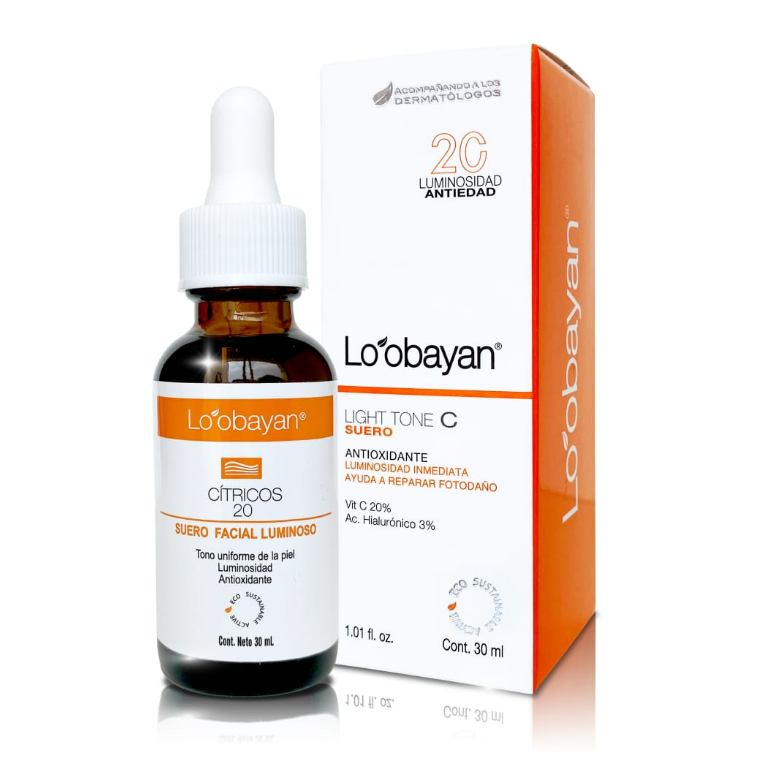 Loobayan Light Tone C Suero Vitamina C 20% / Acido Hialuronico 3% 30ML