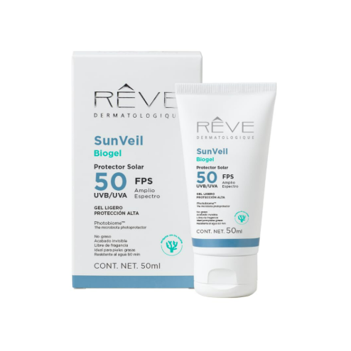 Reve Dermatologique SunVeil Biogel Protector Solar Ligero Amplio Espectro FPS50 50ML