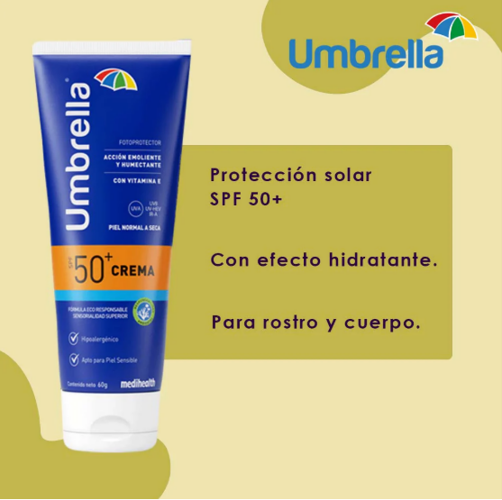 Umbrella Protector Solar Crema FPS50+ Piel Normal & Seca 60G