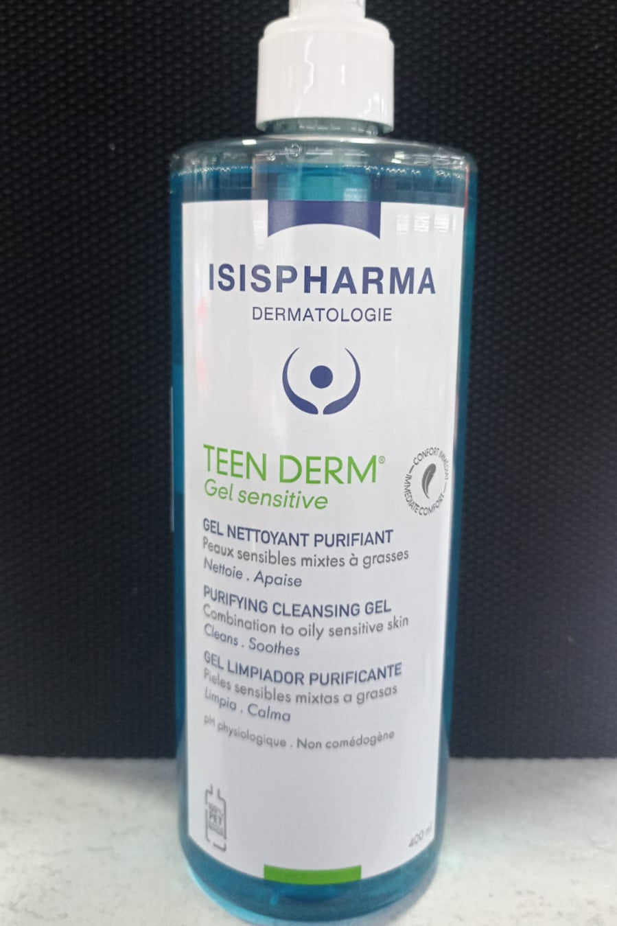 ISISPHARMA TEEN DERM SENSITIVE GEL LIMPIEZA FACIAL PURIFICANTE 400ML