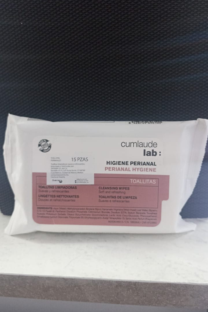 CUMLAUDE TOALLITAS LIMPIADORAS PERIANAL 15PZ