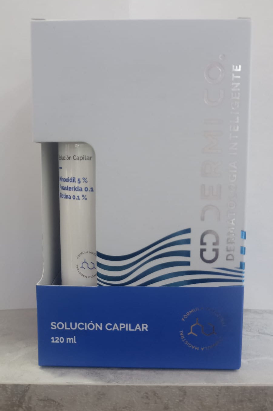 Dermi Co Solucion Capilar Minoxidil 5%/Finasterida 0.1%/Biotina 0.1% 120ML