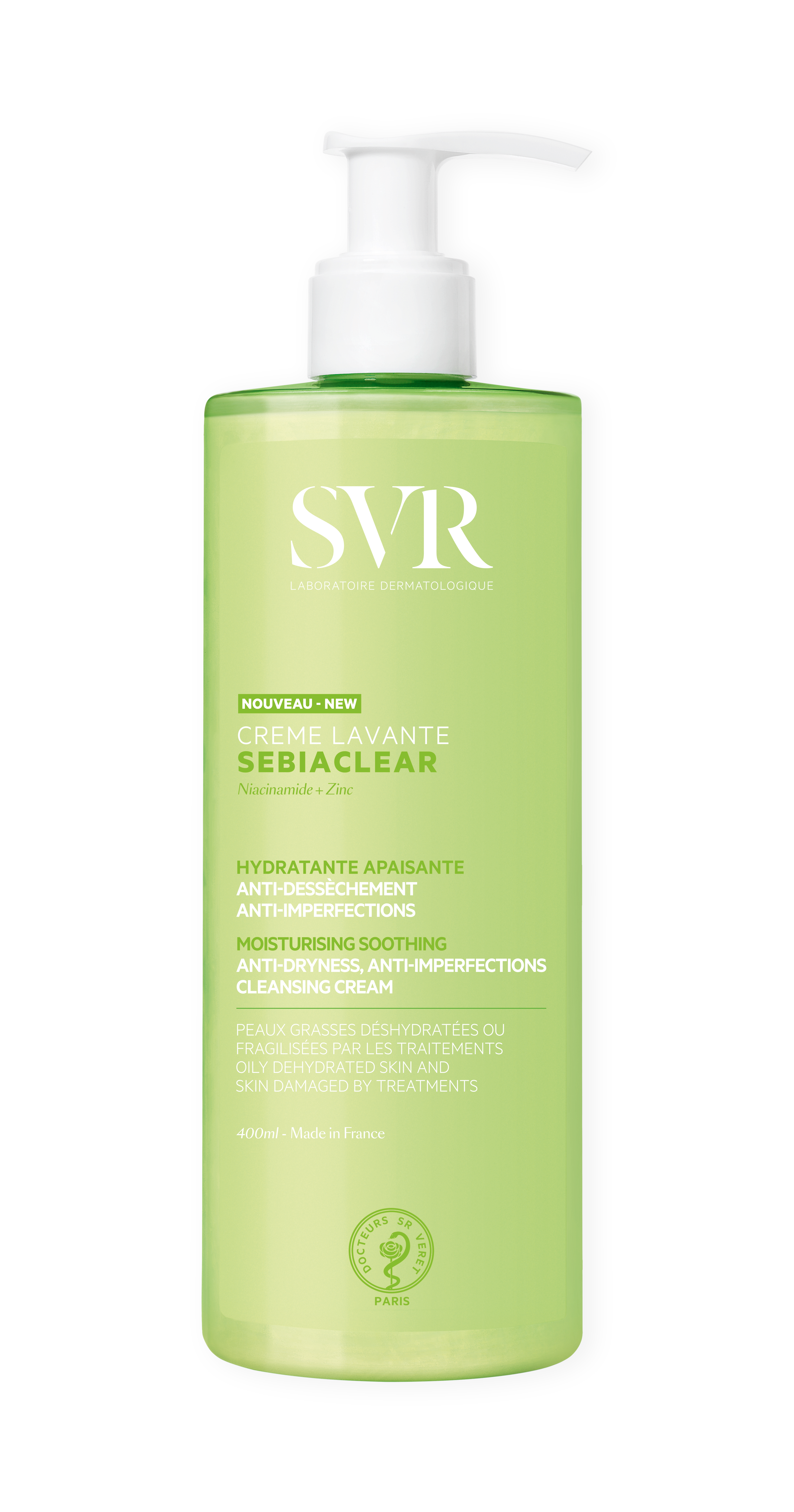 SEBIACLEAR LAVANTE   CREMA LIMPIADORA HIDRATANTE CALMANTE 400ML