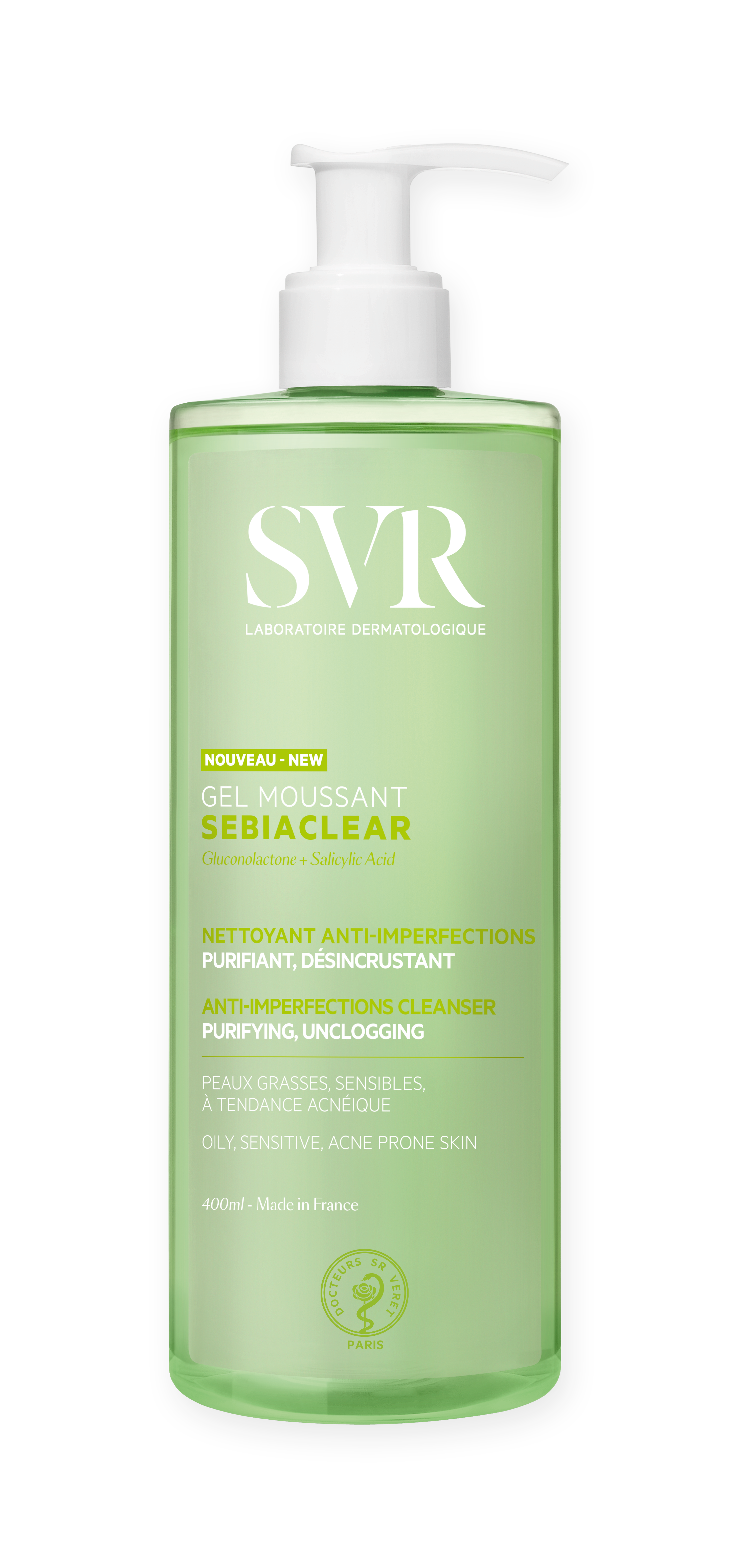 SEBIACLEAR GEL MOUSSANT   GEL DERMOLIMPIADOR 400ML