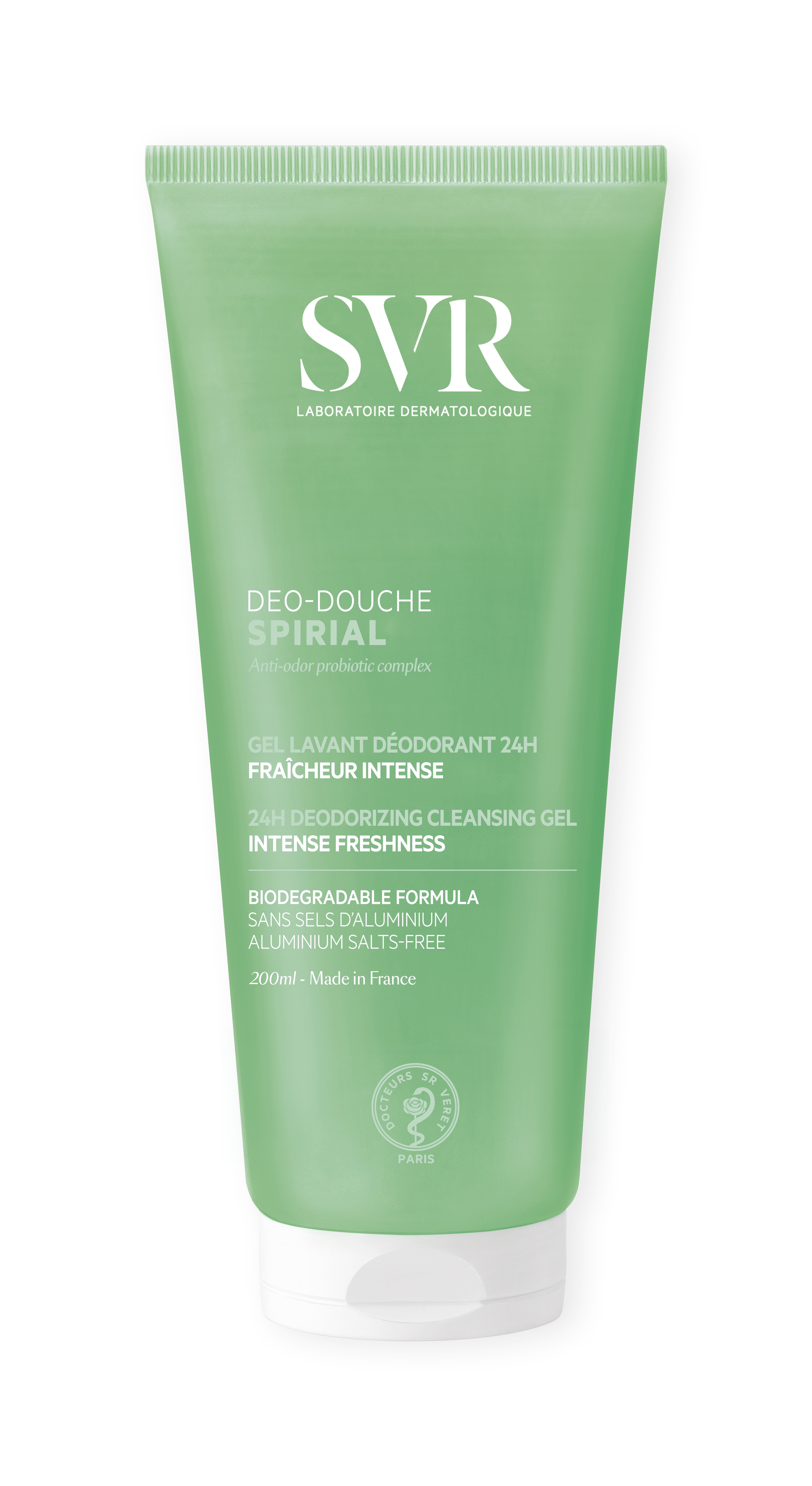 SPIRIAL GEL DEODORANT DOUCHE 200mL.