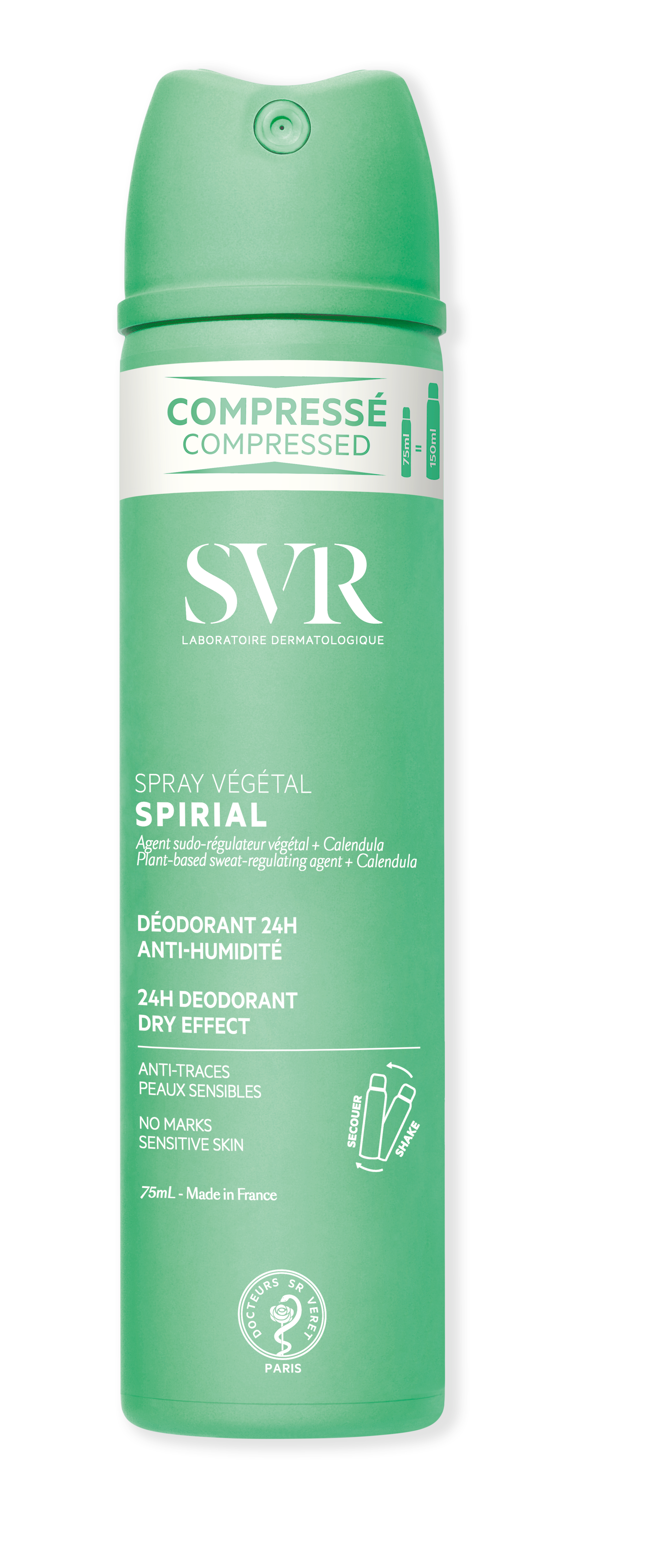 SPIRIAL SPRAY VEGETAL   DESODORANTE ANTITRANSPIRANTE 75ML