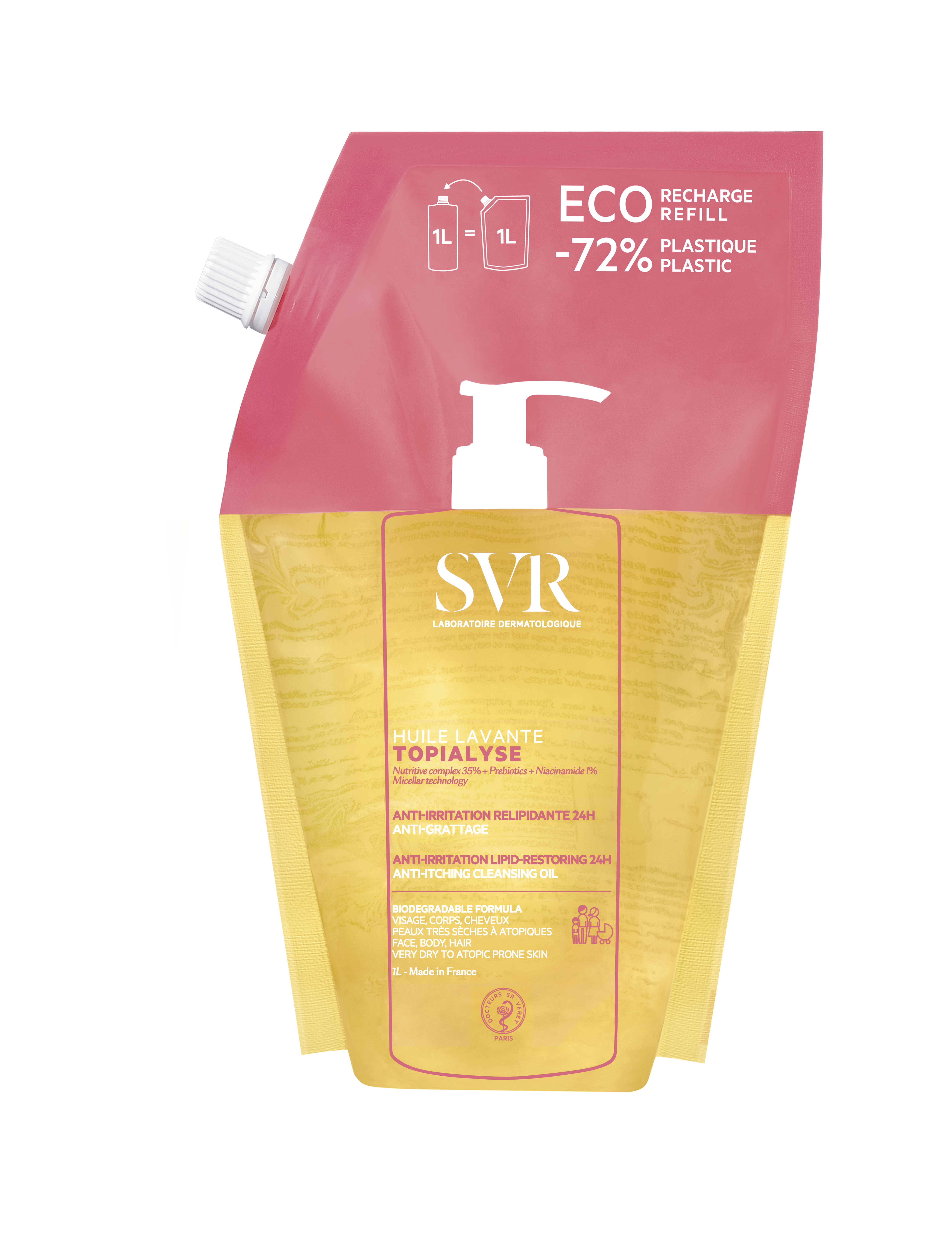 TOPIALYSE HUILE   ACEITE LIMPIADOR LAVANTE REFILL 1L