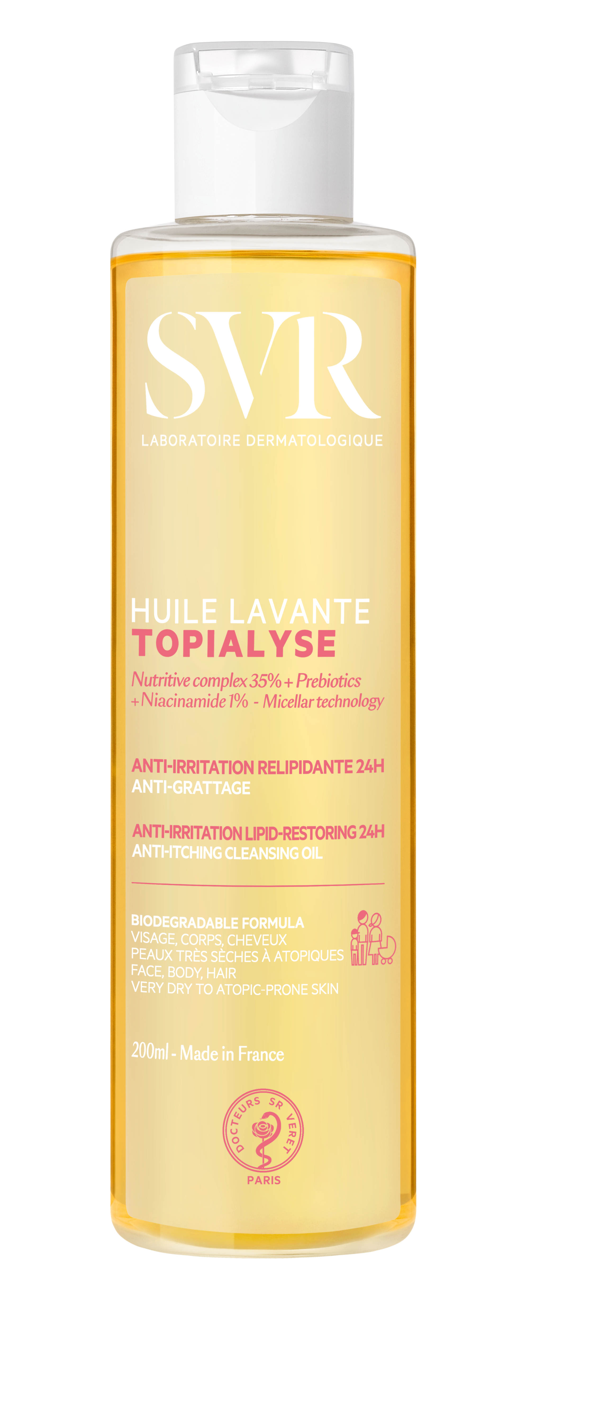 HUILE LAVANTE TOPIALYSE 200mL.