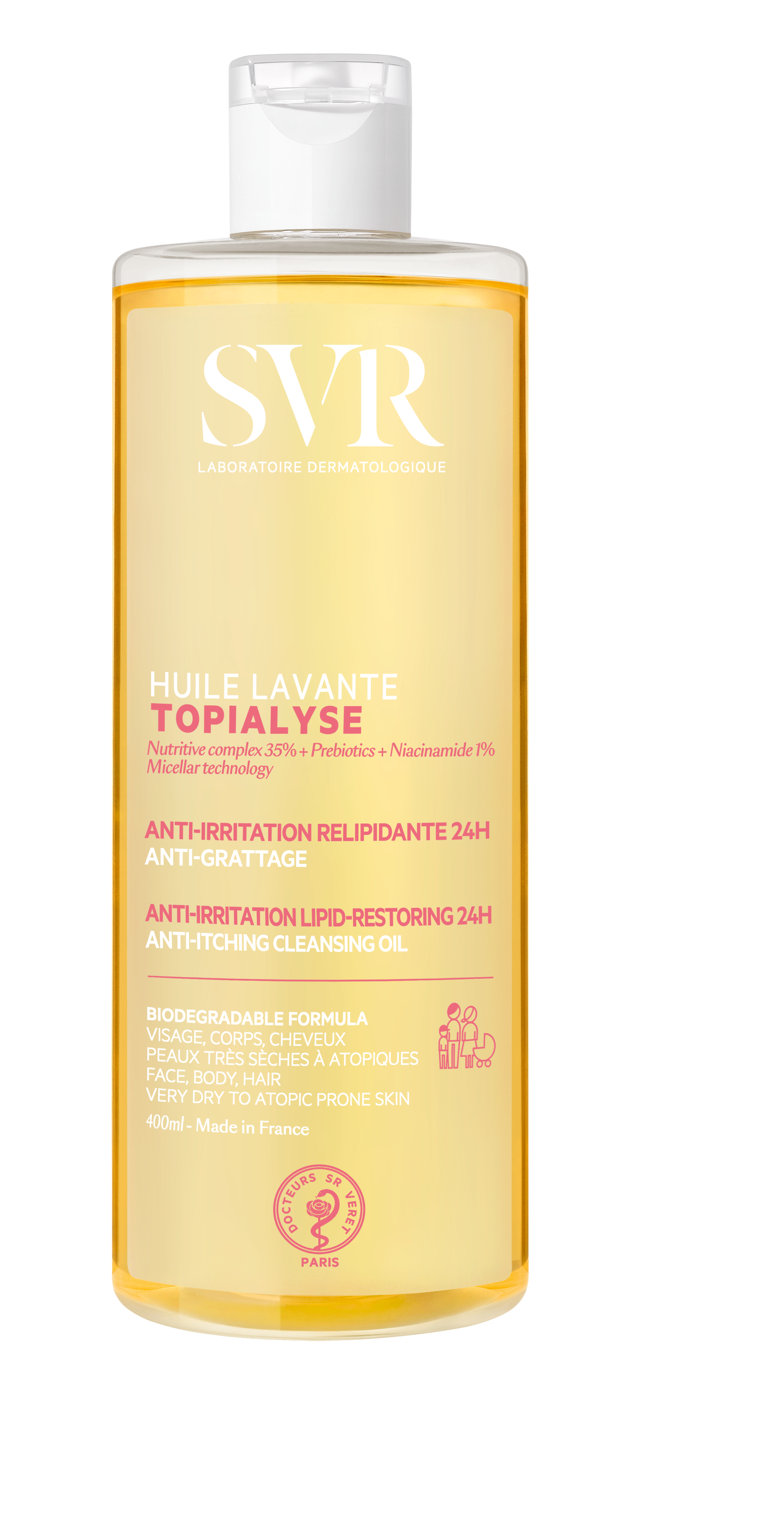 HUILE LAVANTE TOPIALYSE  400mL.