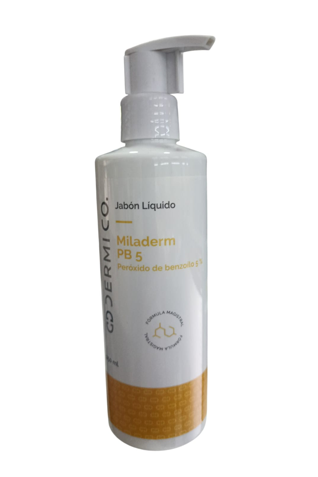Dermi Co Formula Magistral Jabon Liquido Miladerm PB5 Peroxido De Benzoilo 5% 250ML