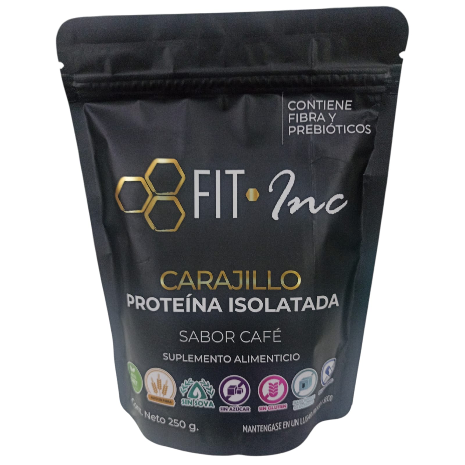 Fit Inc Carajillo Proteina Isolatada Fibra & Prebioticos Sabor Cafe 250G